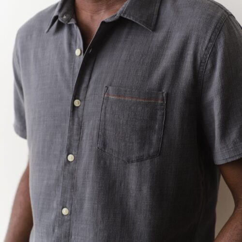 Stretch Selvage Short Sleeve Shirt