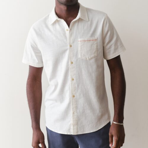 Stretch Selvage Short Sleeve Shirt