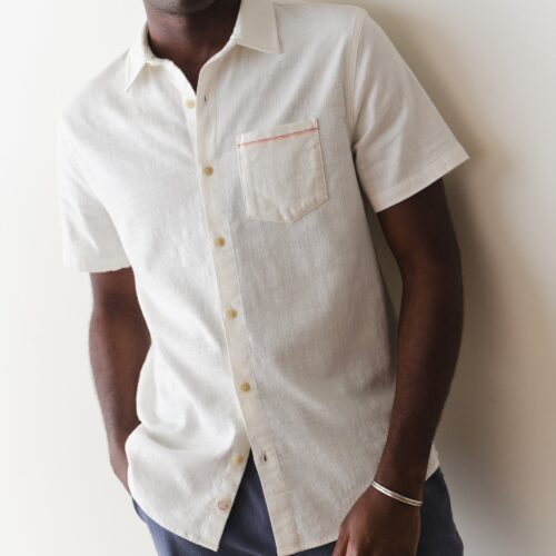 Stretch Selvage Short Sleeve Shirt
