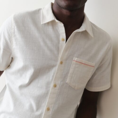 Stretch Selvage Short Sleeve Shirt