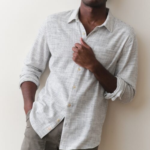 Stretch Selvage Long Sleeve Shirt