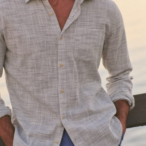 Stretch Selvage Long Sleeve Shirt