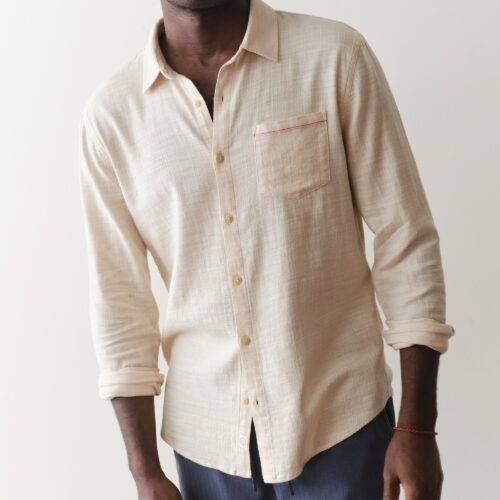 Stretch Selvage Long Sleeve Shirt