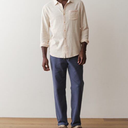 Stretch Selvage Long Sleeve Shirt