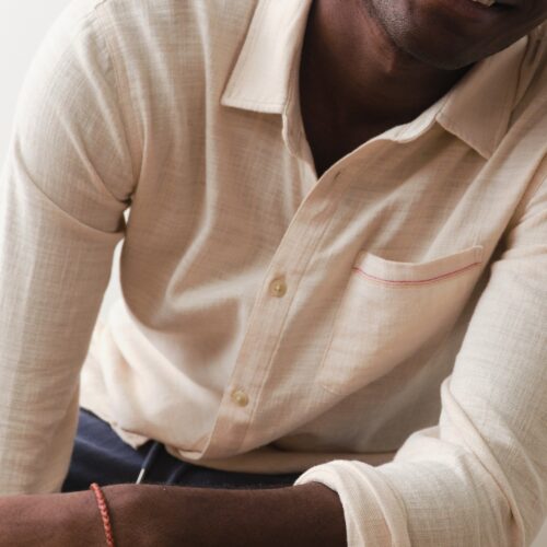 Stretch Selvage Long Sleeve Shirt