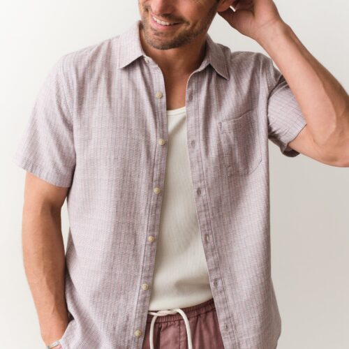 Stretch Selvage Short Sleeve Shirt