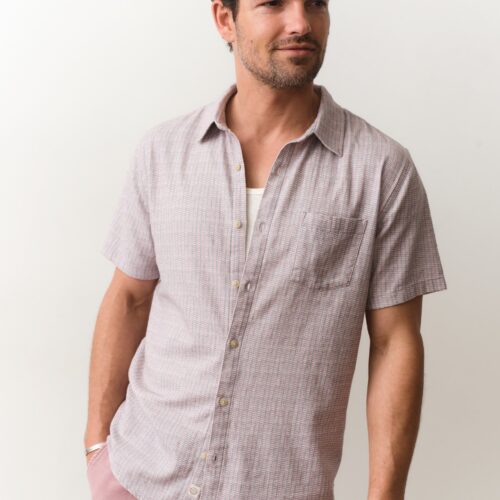 Stretch Selvage Short Sleeve Shirt