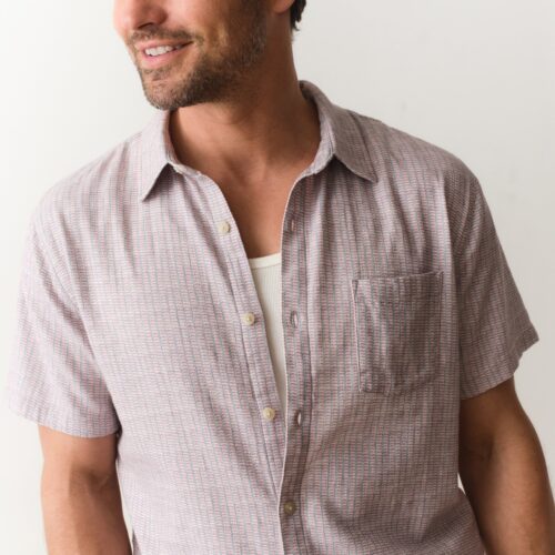 Stretch Selvage Short Sleeve Shirt