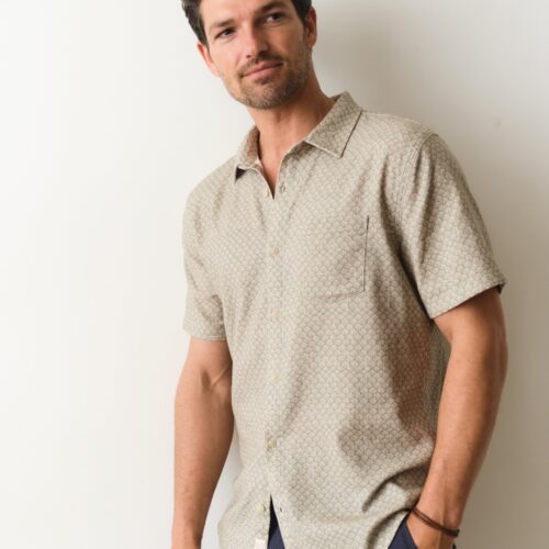 Stretch Selvage Short Sleeve Shirt