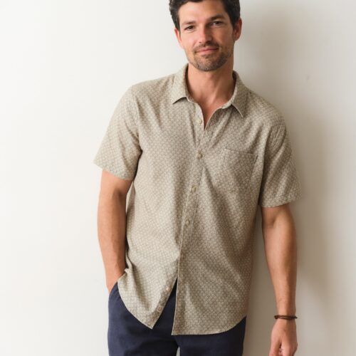 Stretch Selvage Short Sleeve Shirt
