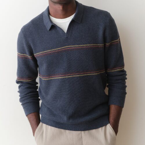 Liam Long Sleeve Sweater Polo