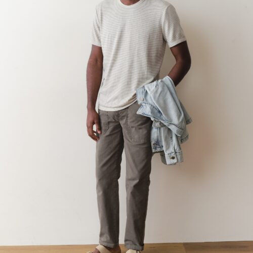 Signature Jacquard Crew Tee