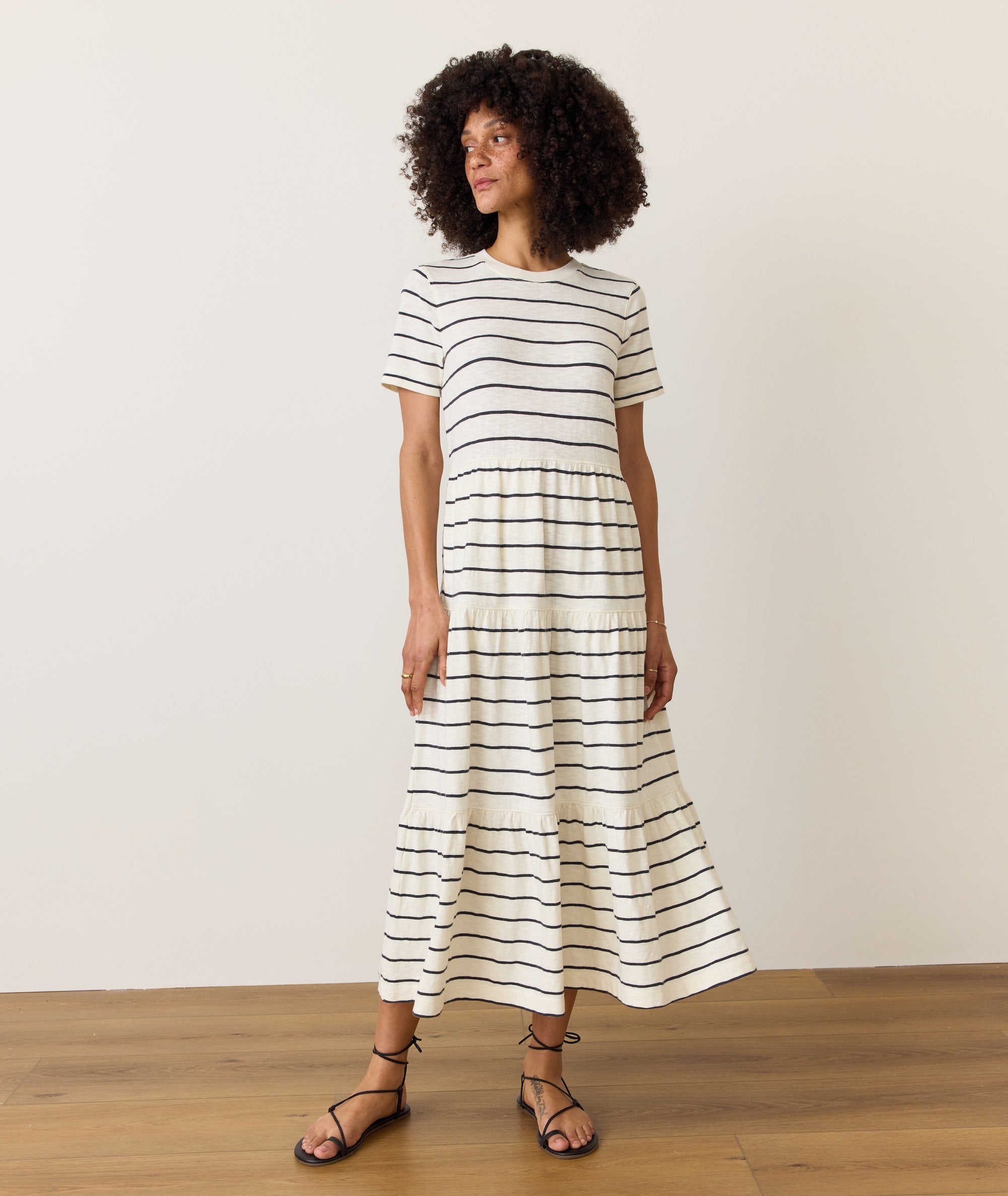 Sadie Vintage Slub Midi Dress