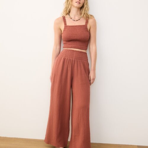 Sophia Double Cloth Palazzo Pant