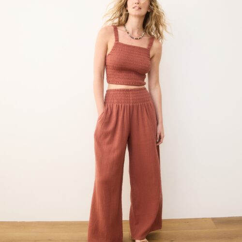 Sophia Double Cloth Palazzo Pant
