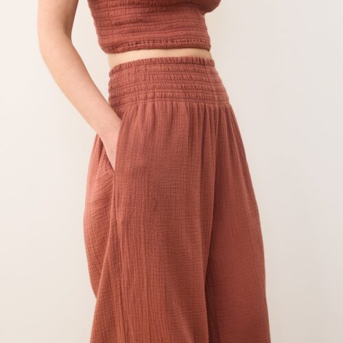 Sophia Double Cloth Palazzo Pant