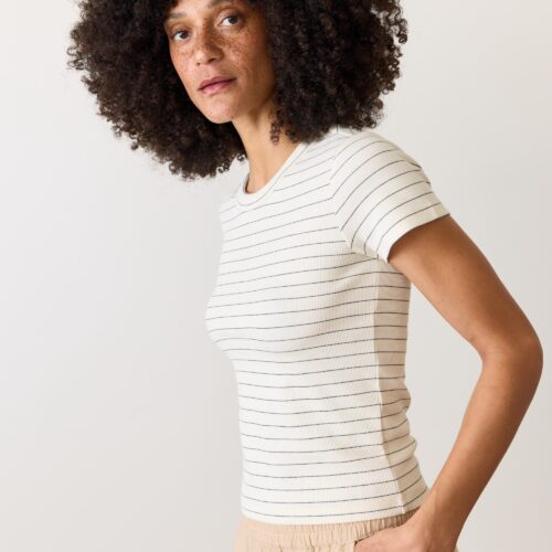 Lexi Rib Sun-In Crew Tee