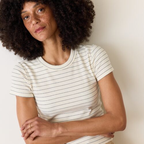 Lexi Rib Sun-In Crew Tee