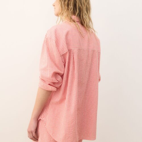 Gracey Oversized Seersucker Shirt