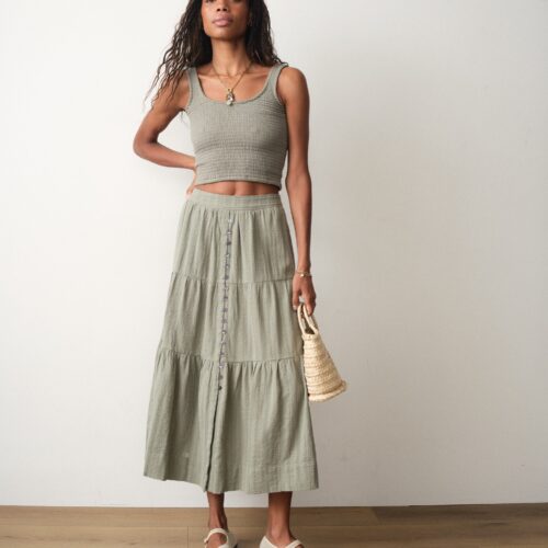 Lana Button-Through Skirt