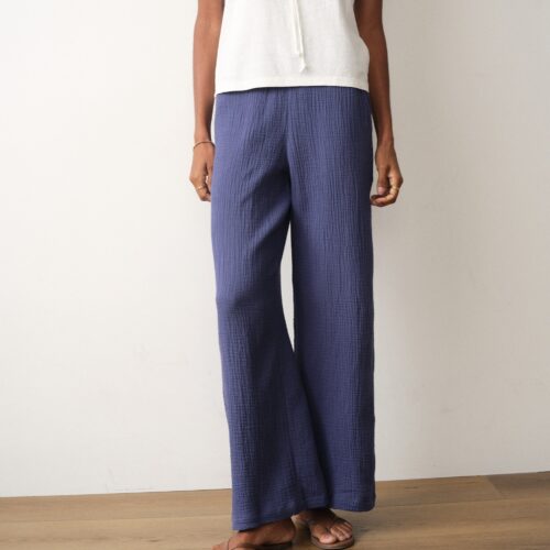 Isla Double Cloth Wide Leg Pant