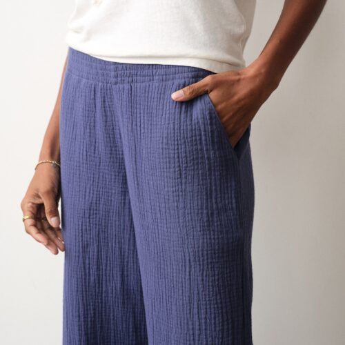 Isla Double Cloth Wide Leg Pant