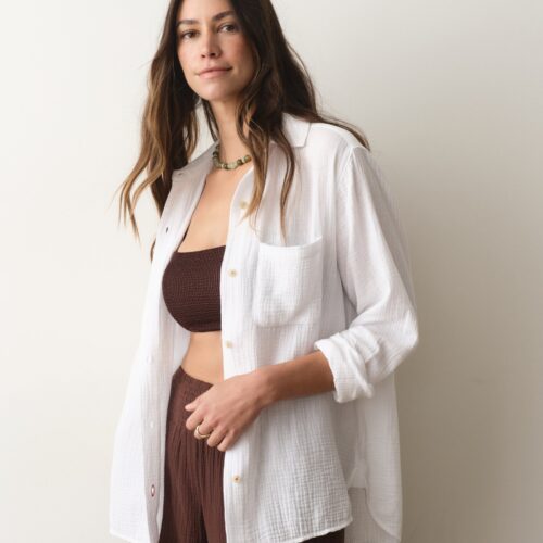 Jane Relaxed Double Cloth Shirt
