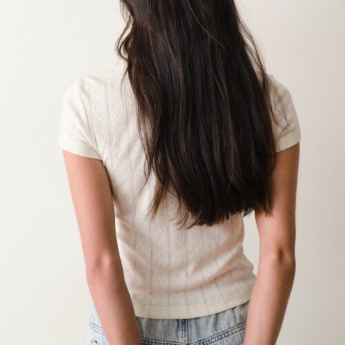 Lexi Pointelle Tee