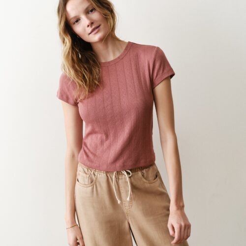 Lexi Pointelle Tee