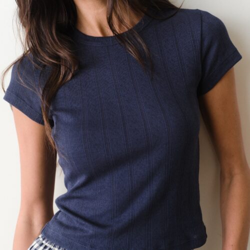 Lexi Pointelle Tee