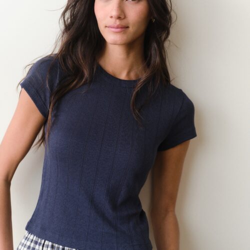 Lexi Pointelle Tee