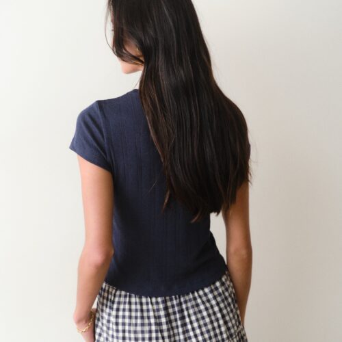 Lexi Pointelle Tee