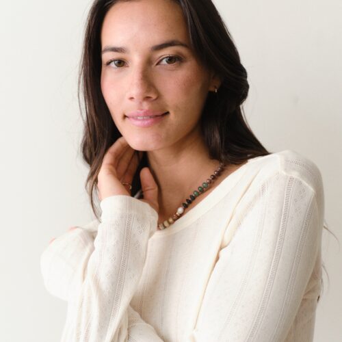 Lexi Pointelle Longsleeve Crew Tee