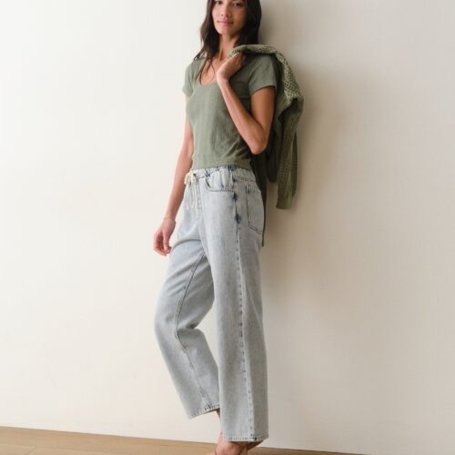 Lexi Pointelle Scoop Tee