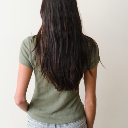 Lexi Pointelle Scoop Tee