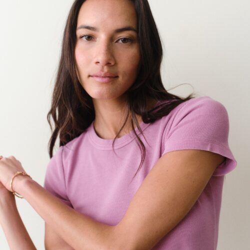 Lexi Rib Sun-In Crew Tee