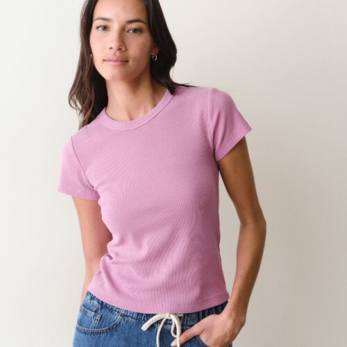 Lexi Rib Sun-In Crew Tee