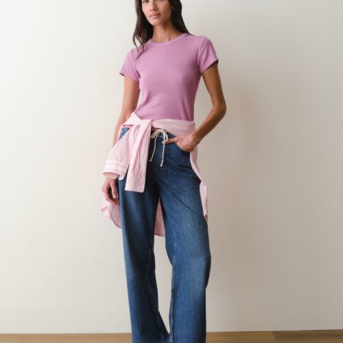 Lexi Rib Sun-In Crew Tee