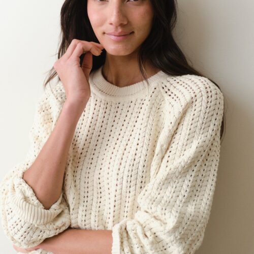 Mina Pointelle Sweater