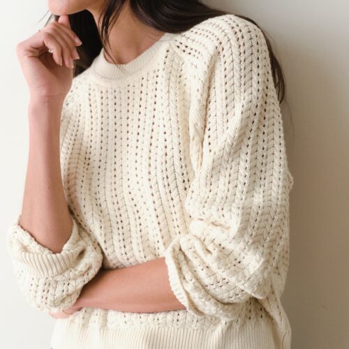 Mina Pointelle Sweater