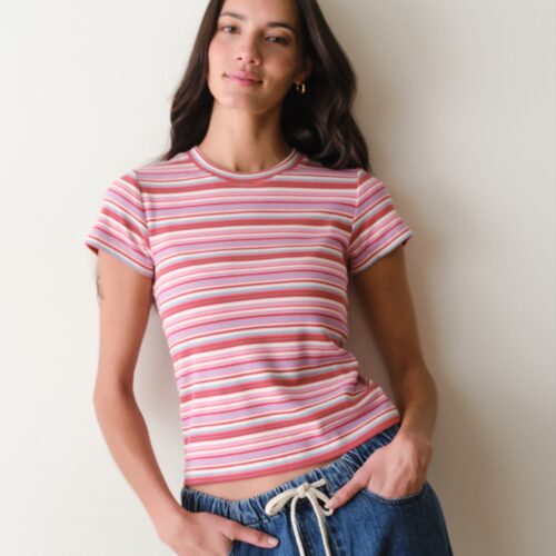 Lexi Rib Sun-In Crew Tee
