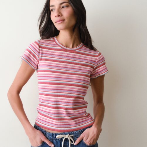 Lexi Rib Sun-In Crew Tee