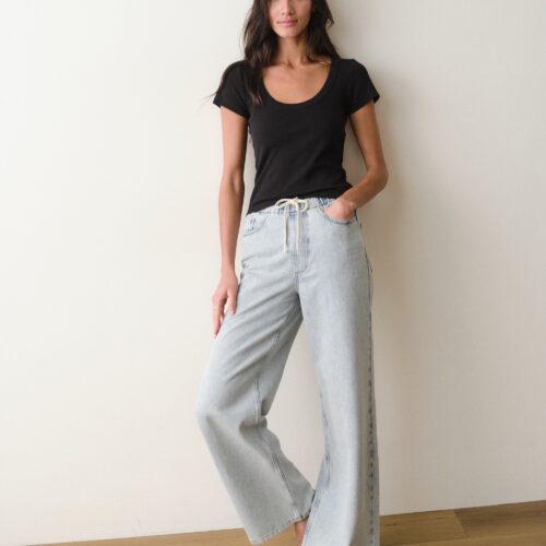 Lexi Rib Sun-In Scoop Tee