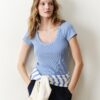 Lexi Rib Sun-In Scoop Tee