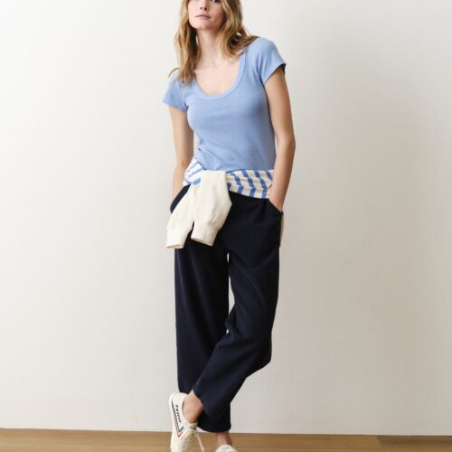 Lexi Rib Sun-In Scoop Tee