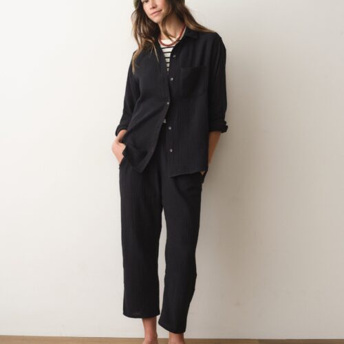 Georgia Double Cloth Barrel Pant