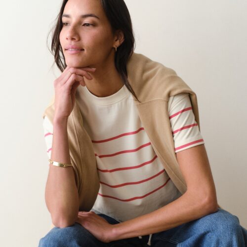 Luxe Sueded Tee
