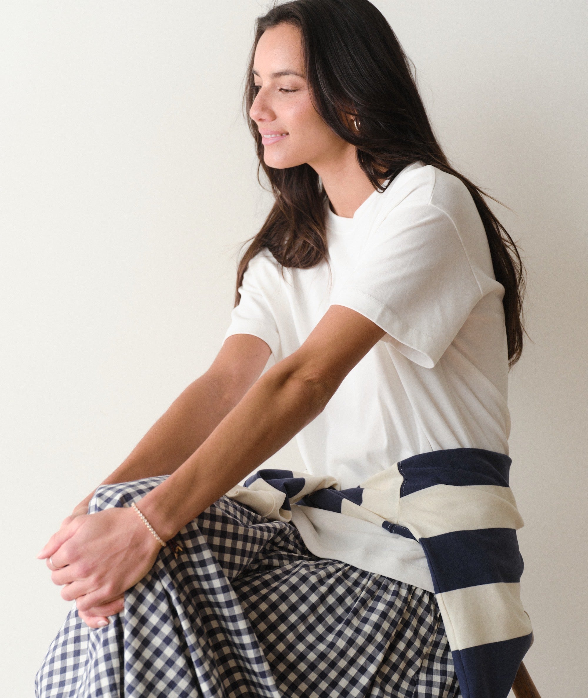Luxe Sueded Oversized Crew Tee