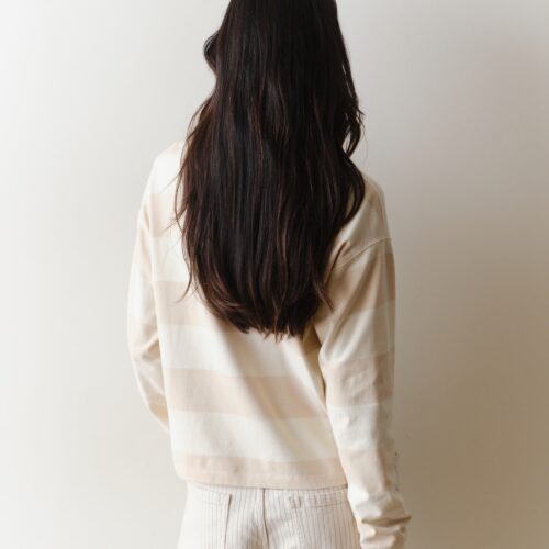 Luxe Sueded Polo Tee