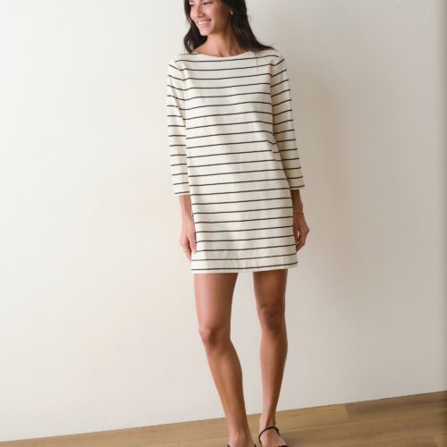 Luxe Sueded Mariner Dress